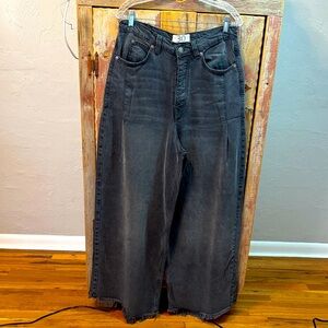We The Free Charcoal Flare Jeans, flowy, super soft denim, size 30